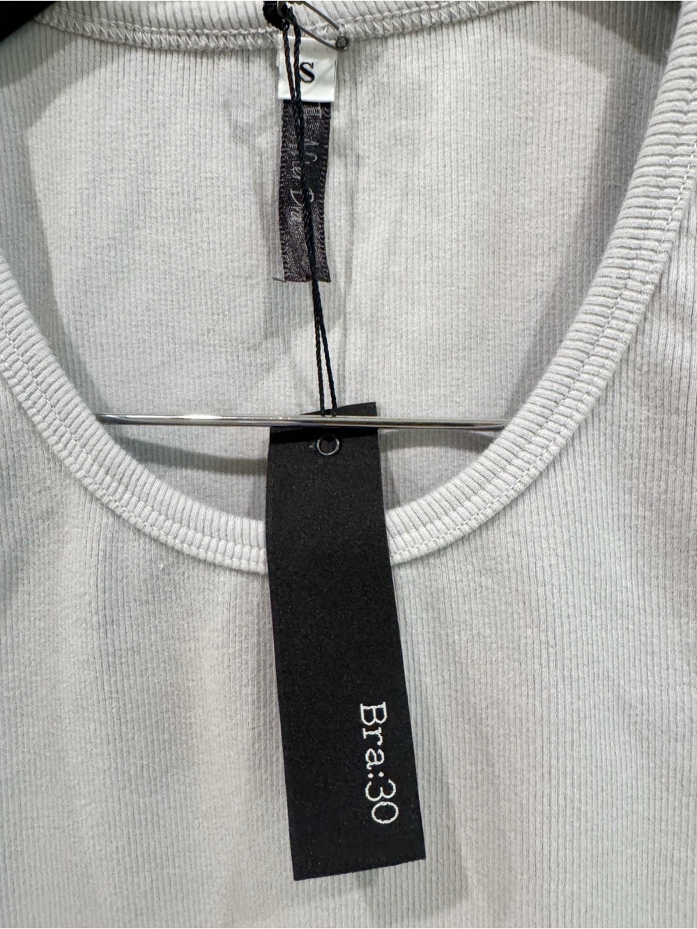 BNWT Bra30 by PJ Harlow Tummy Tucker Racerback Tank silver size XS $40 - Picture 4 of 11